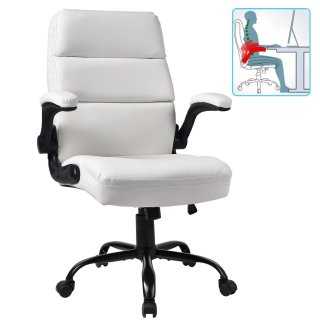 YEEZEE Ergonomic Office Chair - Adjustable, with Memory Foam, Flip-up Arms & 360° Wheels .(White) YEEZEE Ergonomic Office Chair - Adjustable, with Memory Foam, Flip-up Arms & 360° Wheels .(White)
