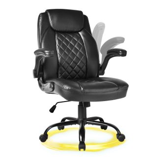 YEEZEE Big and Tall Office Chair – 400lb Capacity, Ergonomic PU Leather Executive Chair.(Black) YEEZEE Big and Tall Office Chair – 400lb Capacity, Ergonomic PU Leather Executive Chair.(Black)