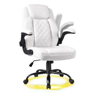 YEEZEE Big and Tall Office Chair – 400lb Capacity, Ergonomic PU Leather Executive Chair.(White) YEEZEE Big and Tall Office Chair – 400lb Capacity, Ergonomic PU Leather Executive Chair.(White)